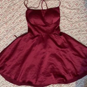 Red Windsor silk dress